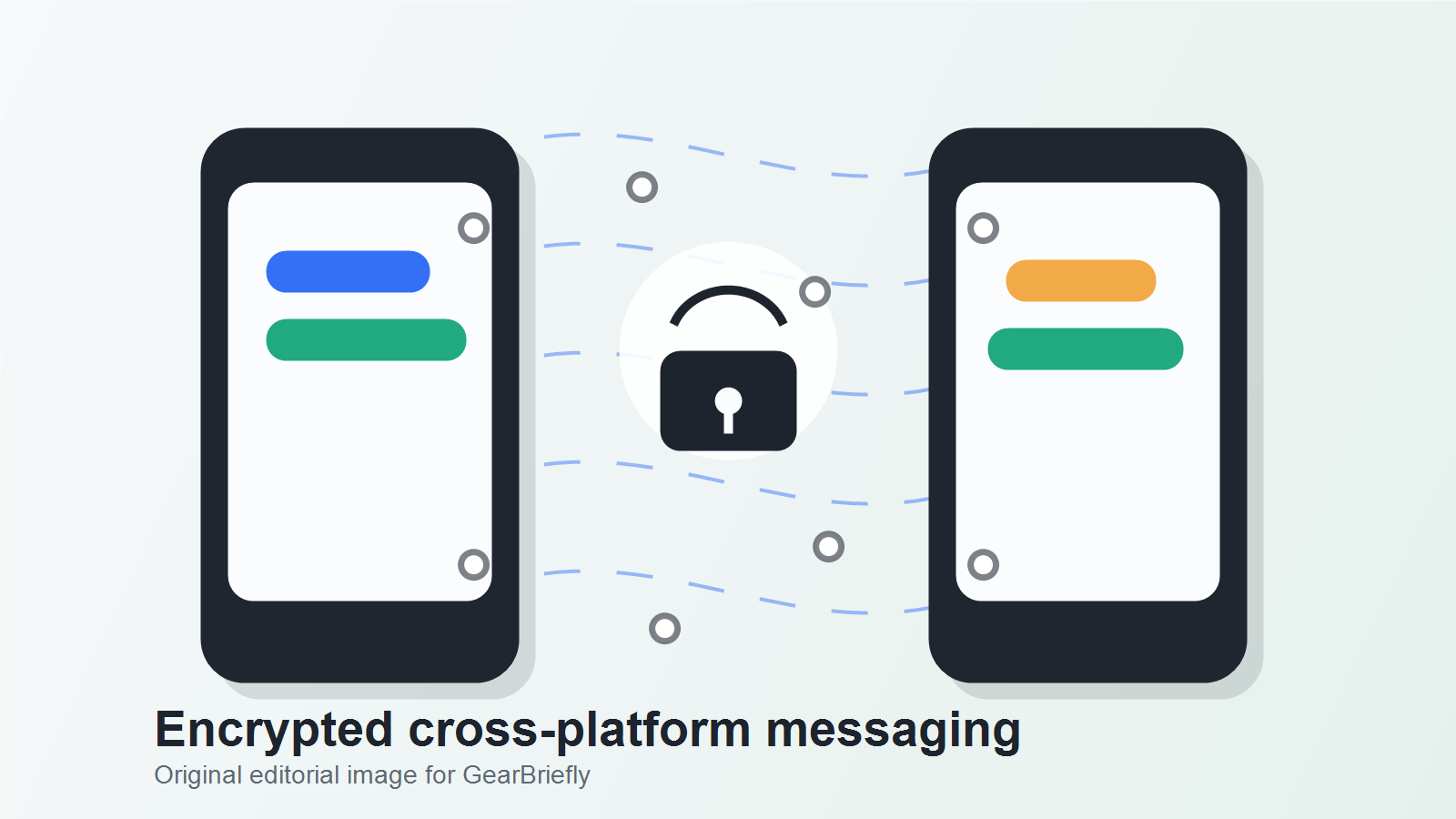 Encrypted RCS Between iPhone and Android: How To Read The Lock Icon editorial image